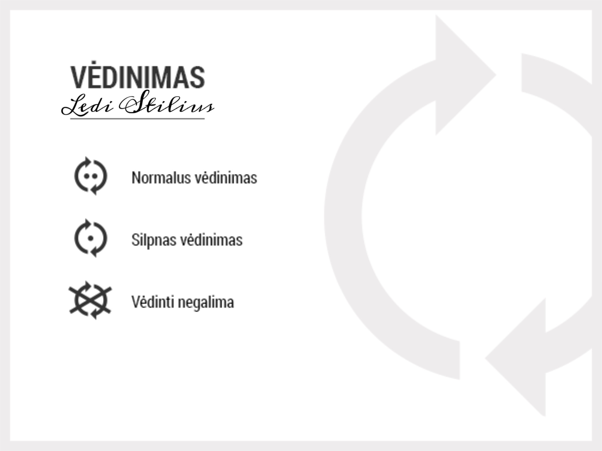 Vėdinimo ženklinimas Vėdinimo ženklinimas